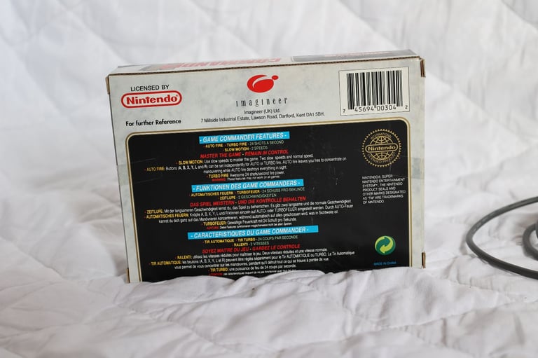Nintendo SNES Imagineer Game Commander II Joypad/Gamepad – Boxed.