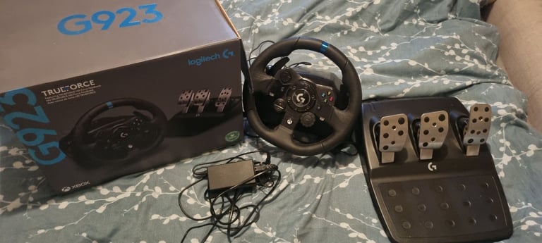 image for Logitech G923 Racing wheel and pedals.