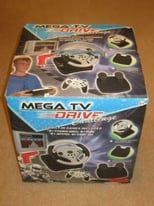 Mega Drive Challenge Video Game System With Built In Games and Steering Wheel & Pedals