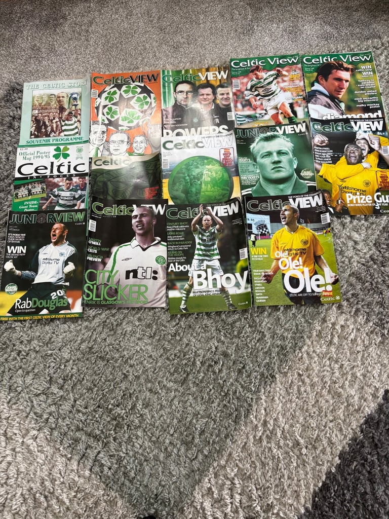 Celtic football programmes