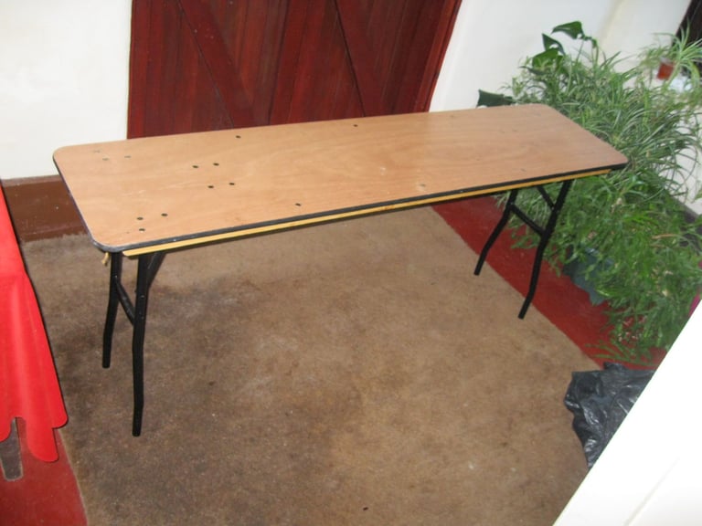 image for FOLDING SPACE SAVING STUDY DESK TABLE, WALLPAPER GUNNISLAKE PL18 9NA