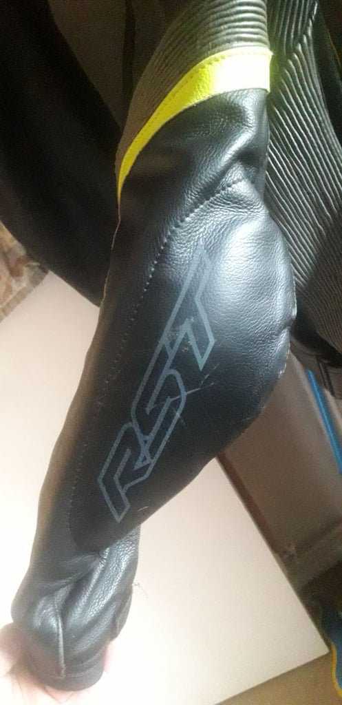 RST leather motorcycle jacket 