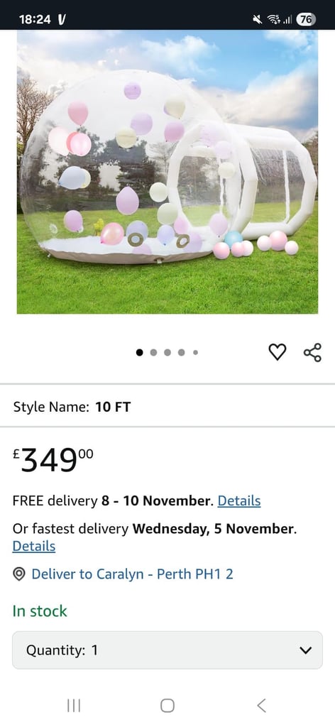 Brand new dome bouncy castle