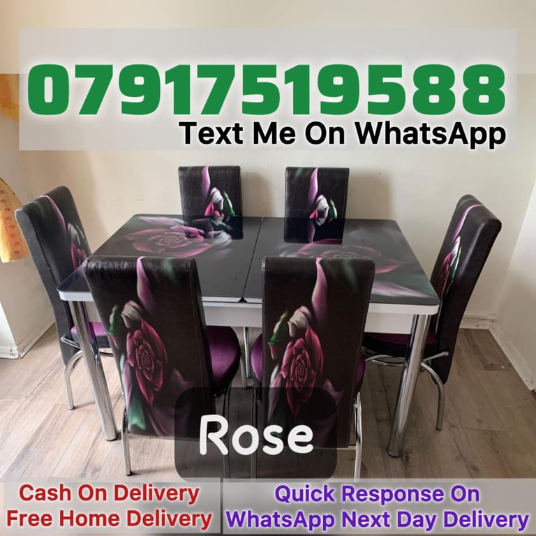6 and 4 chairs dining table sets available now 😍
