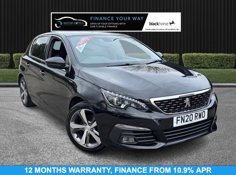 2020 20 PEUGEOT 308 1.2 PURETECH GPF GT LINE HATCHBACK 5DR PETROL MANUAL EURO 6