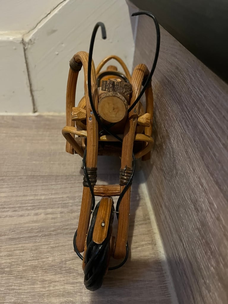 Wooden motorbike