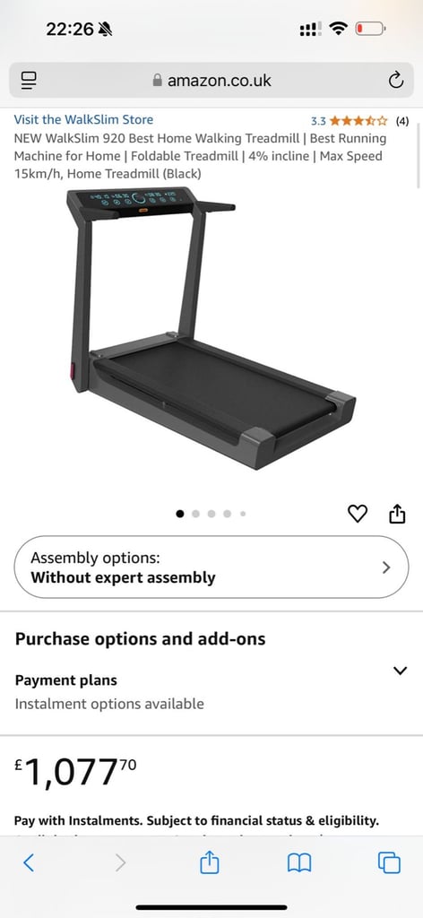 Walkslim 920 Treadmills 
