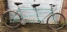 Peugeot Grand Tourisme tandem bicycle from the early 80s, needs tyres + inner tubes before use