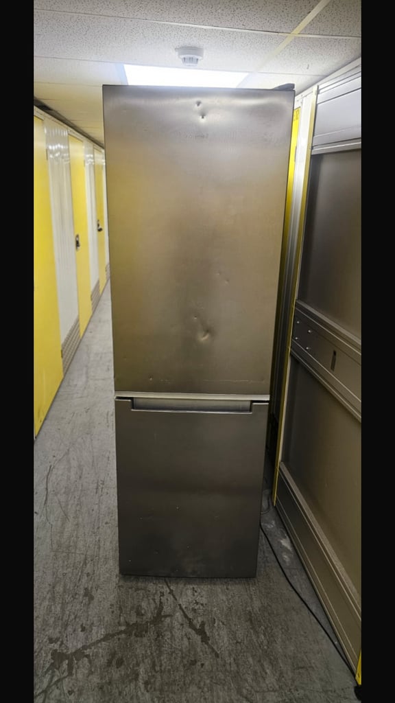 Hotpoint stainless steel fridge freezer. In excellent condition. Working perfectly. 