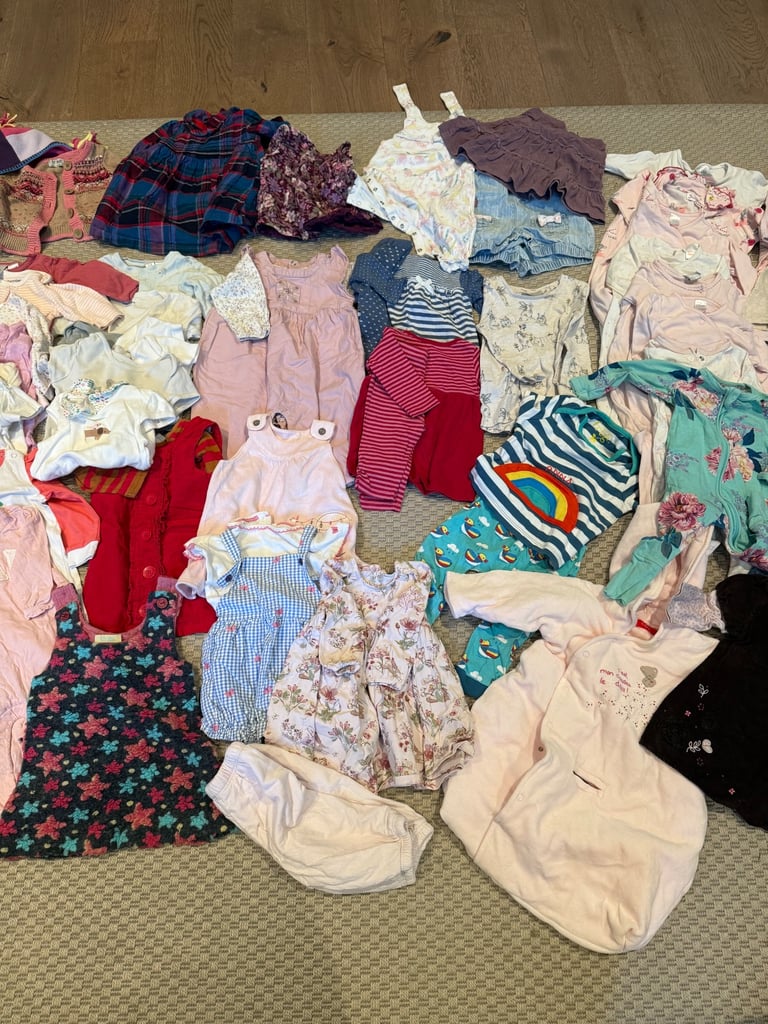 3-6 months baby girl bundle 50 items postage inc.