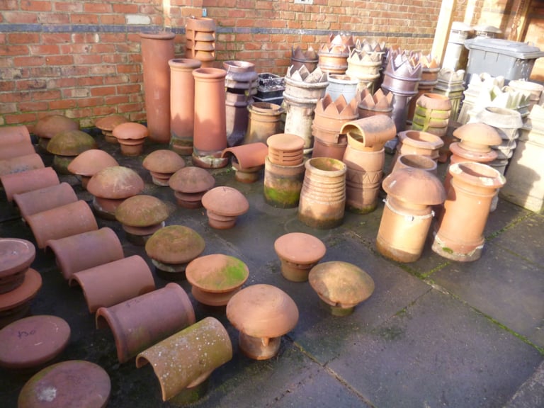 Rosemary roof tiles   50p each     slates chimney pots ridges etc 