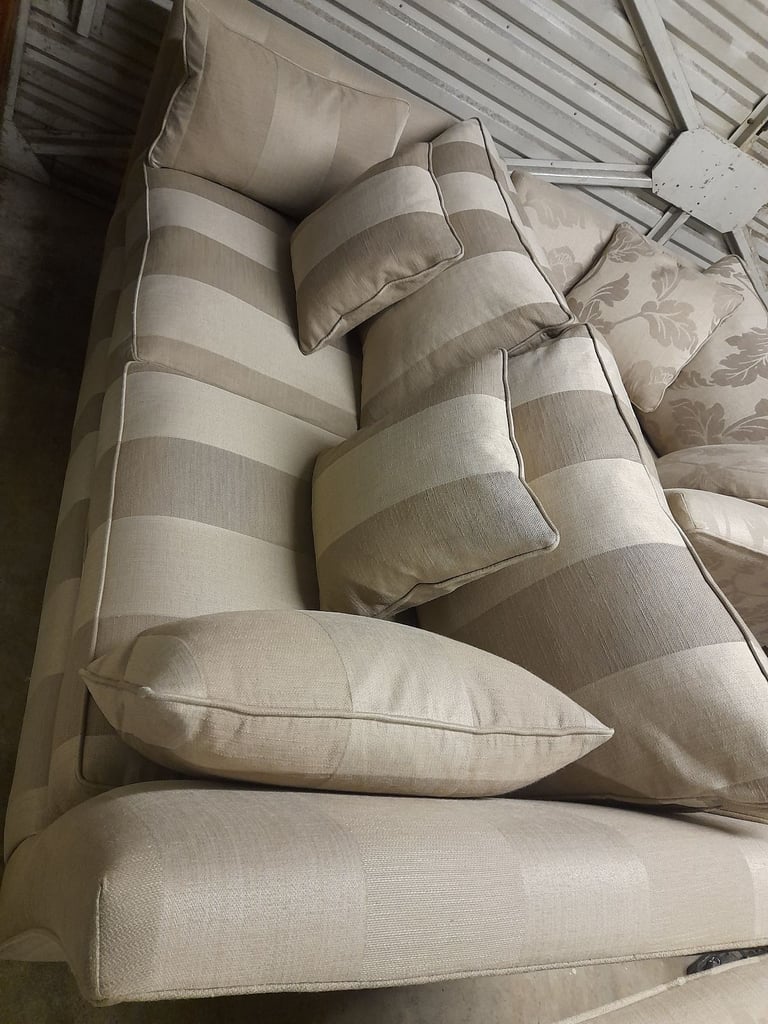 image for Ashley manor 3 seater sofa ,2 love seats ,2 footstools
