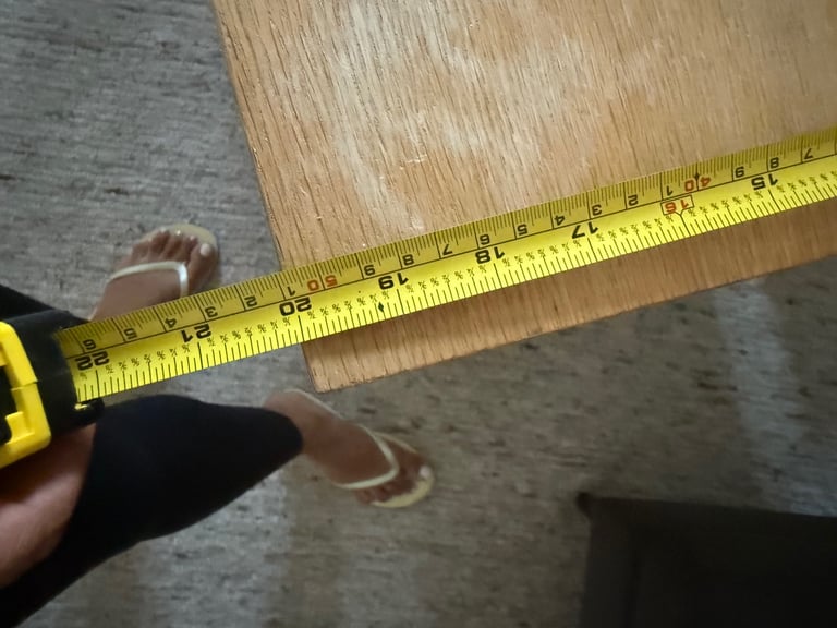 Free Solid Wood Desk with Drawers