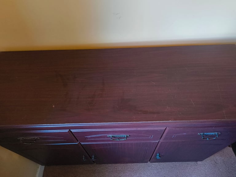 Display cabinet and matching side board cherry oak