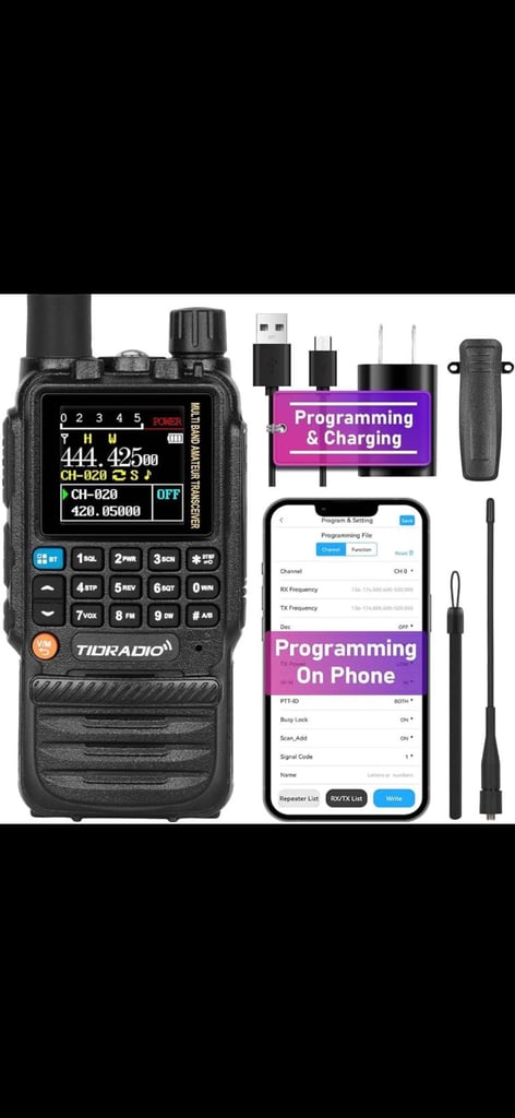 image for Christmas Present, Walkie Talkie, Amateur Radio, Airband, Marine, PMR, AM, FM, HF, VHF, UHF, Radio