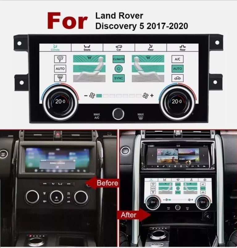 LAND ROVER DISCOVERY 5 LCD TOUCH SCREEN AC  PLUG AND PLAY