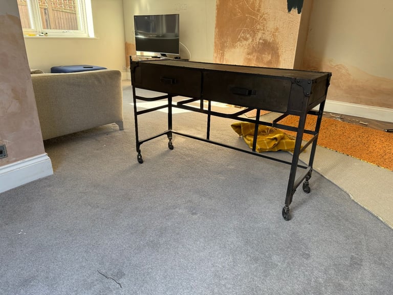 image for Industrial chic metal sideboard