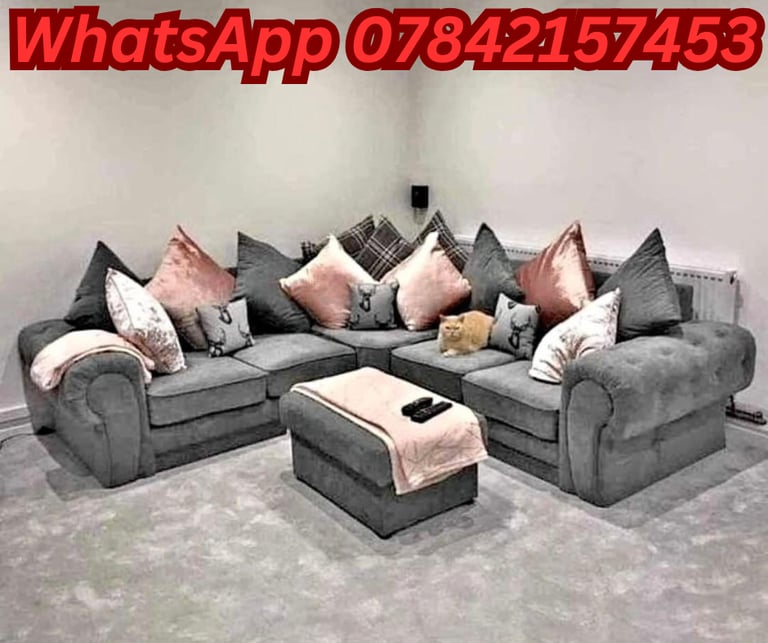 image for stylish Corner L shape sofa 2+3 seater Sofa With Cushion 