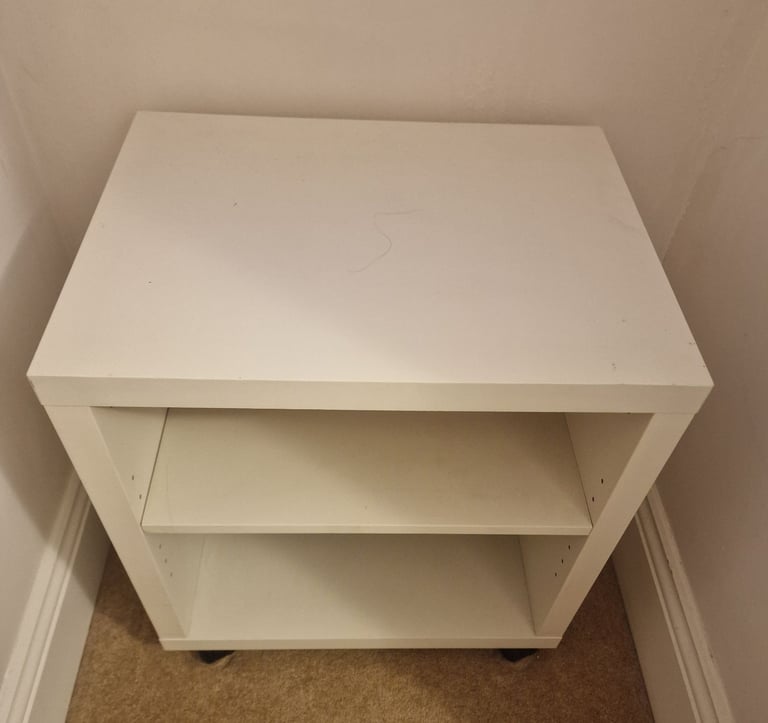 image for Ikea White Bedside Table / Cabinet 