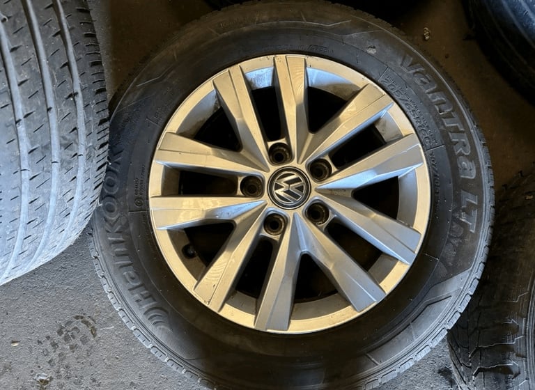 16”  Used Volkswagen transporter “Clayton” Alloy Wheels & Hankook Tyres