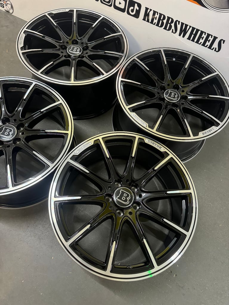 19" MERCEDES BRABUS REPLACEMENT ALLOY WHEELS C CLASS E CLASS S CLASS 