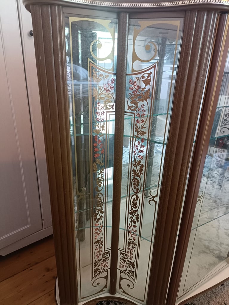 Large Antique glass wooden cabinet. Great condition 