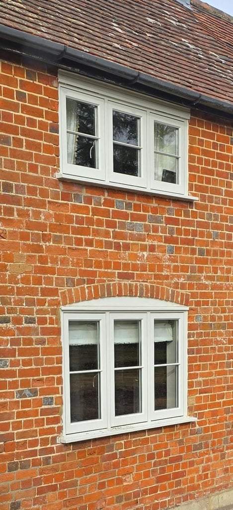 image for Traditional, redwood flush casement windows, lots of sizes available