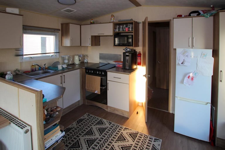 ABI Eminence 2014 static caravan at New Beach, Dymchurch, Kent. 6 berth