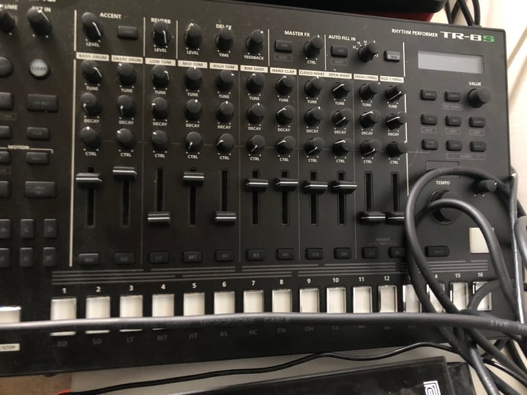 image for Roland TR-8S, Roland MC 707 & Roland MX-1 Mixer all links together