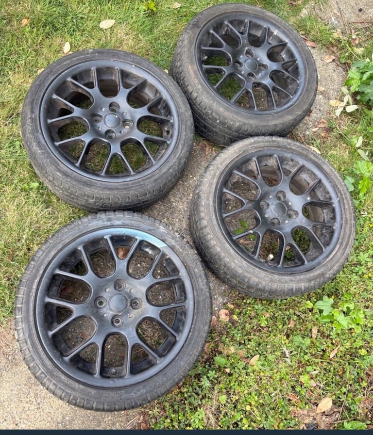 ROVER 25 45 MG ZR ZS 16” ALLOY WHEELS HAIRPIN 4x100 With Tyres