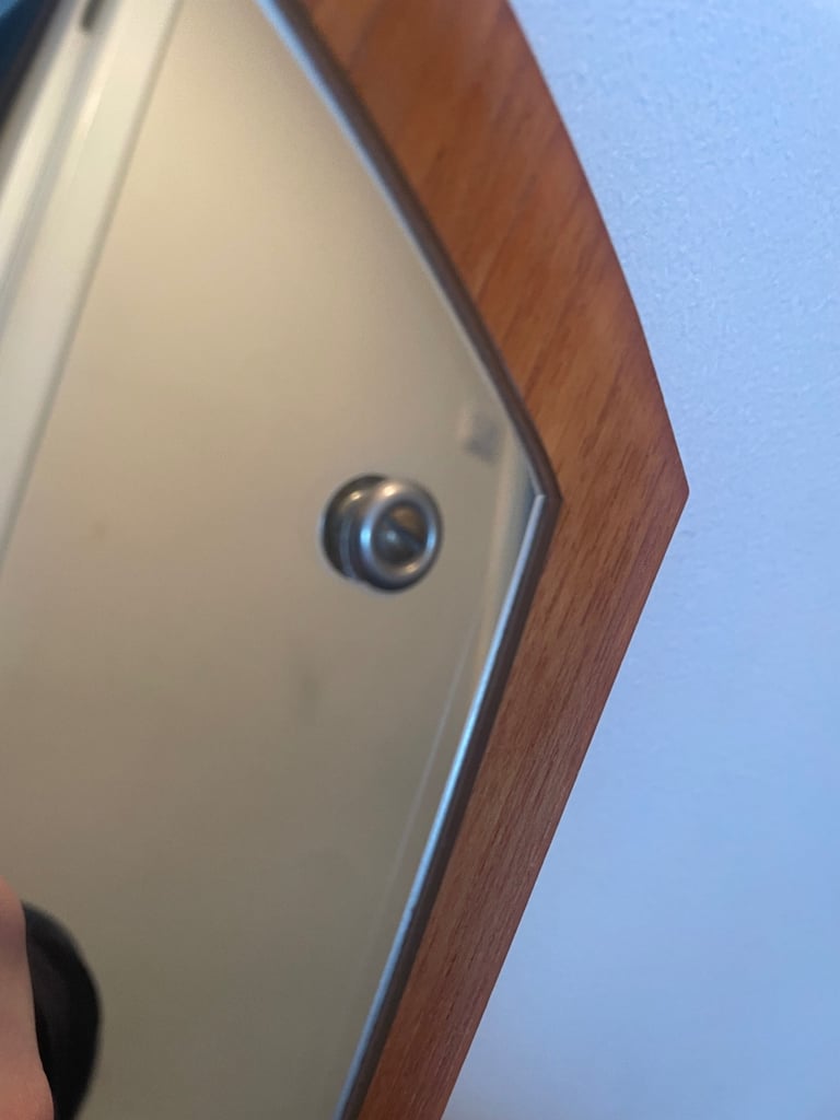 Mid Century Danish Teak Framed Mirror - Jansen Spejle 