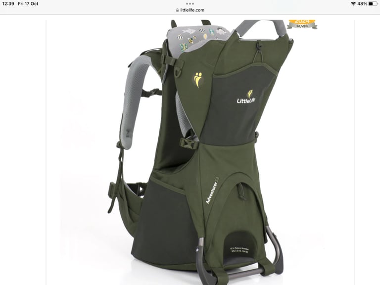 Littlelife adventurer S2 in excellent condition with rain cover. This carrier is £150 + new. 