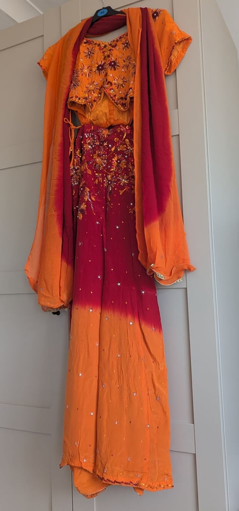 Indian fish tale lehenga