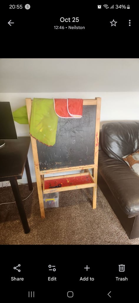 Ikea easel/chalkboard