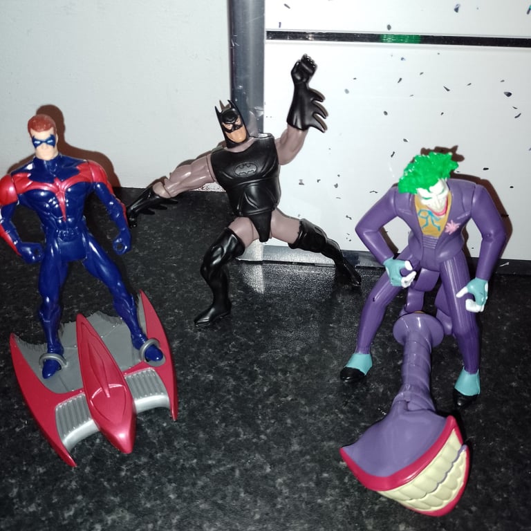 image for Batman, Robin & Joker action figures 