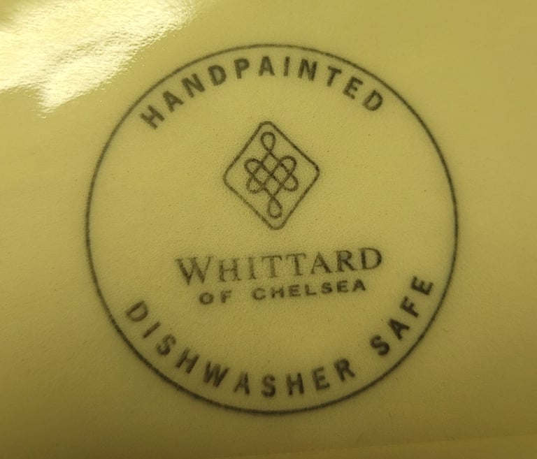 WHITTARD OF CHELSEA  CHARGER PLATE 33CM. HAND PAINTED 