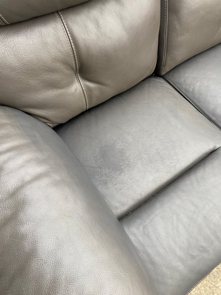 Grey leather sofas DELIVERY AVAILABLE 