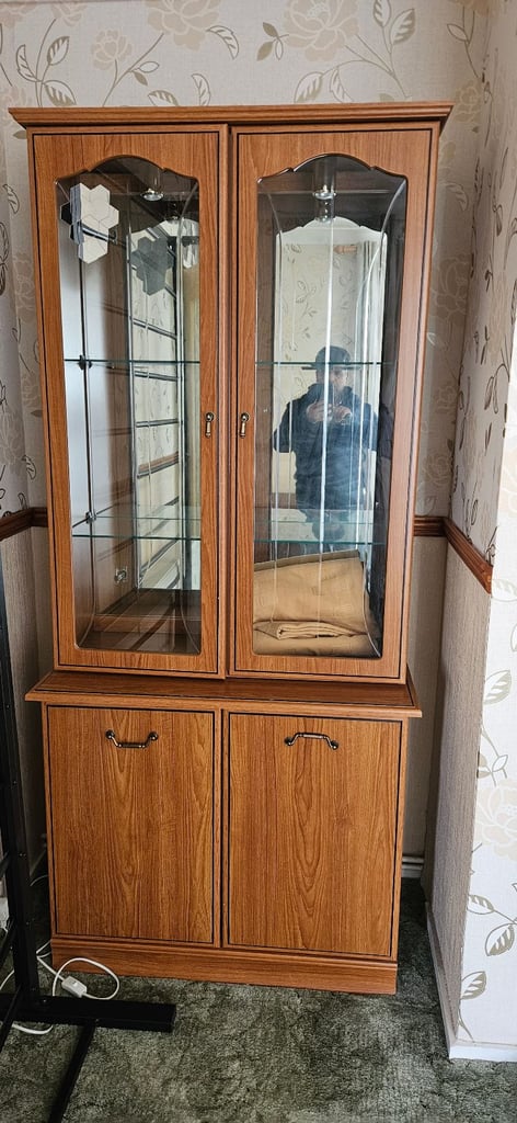 Wodden glass cabinet 