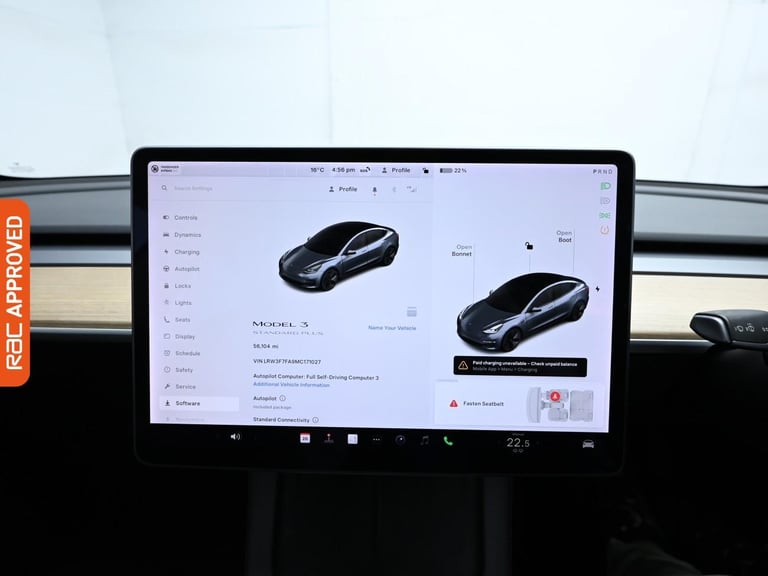 2021 Tesla Model 3 Standard Range Plus Saloon 4dr Electric Auto RWD (241 bhp) Saloon Automatic