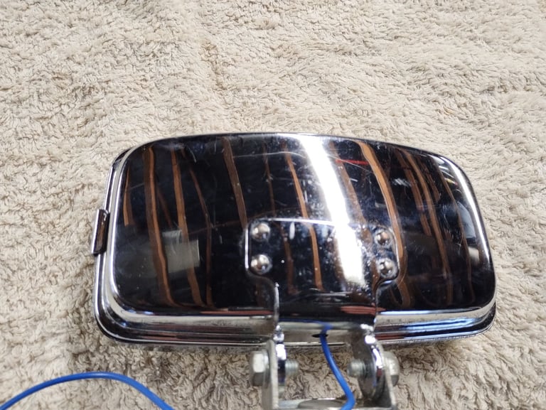 Classic car driving lamp Panther power logo on glass nice.