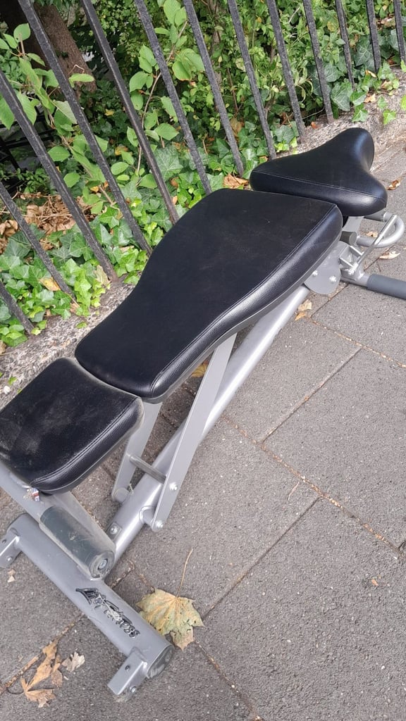 image for Heavy duty gym bench and arm curl stand