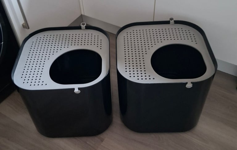 Modko Modkat Black Compact Top Entry Cat Litter Box, 2 Available