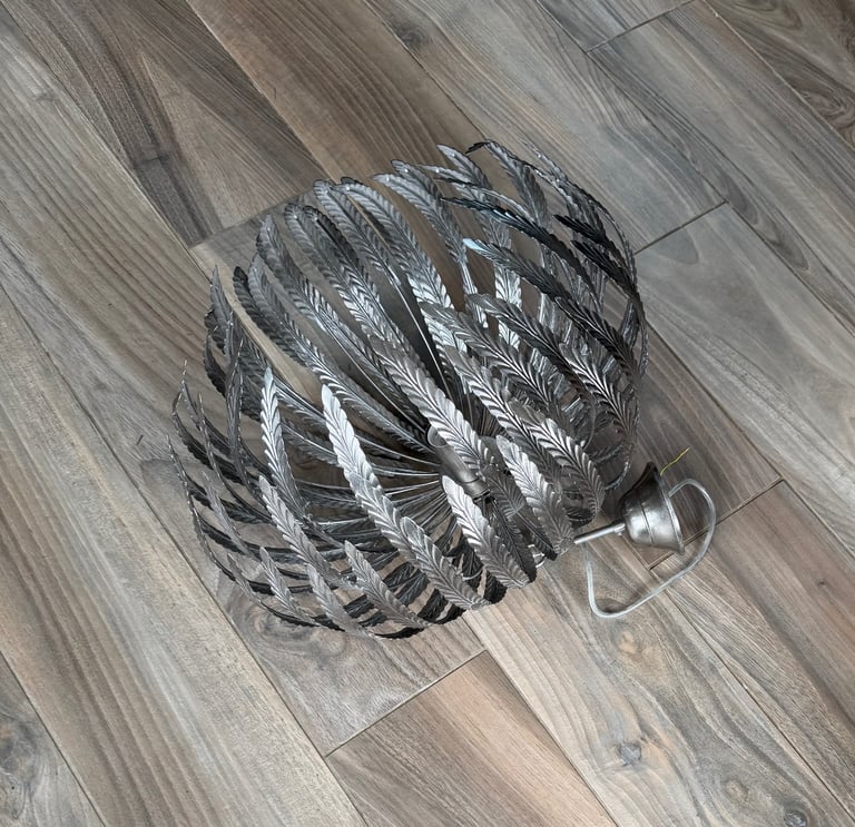 John Lewis Montserrat Leaf Pendant Ceiling Light (Silver Finish)