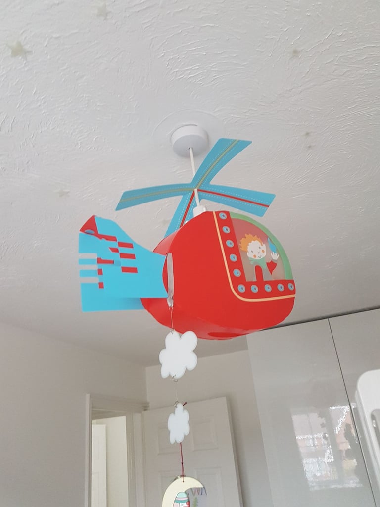 Beautiful Helicopter Light Shade - in nice condition 
