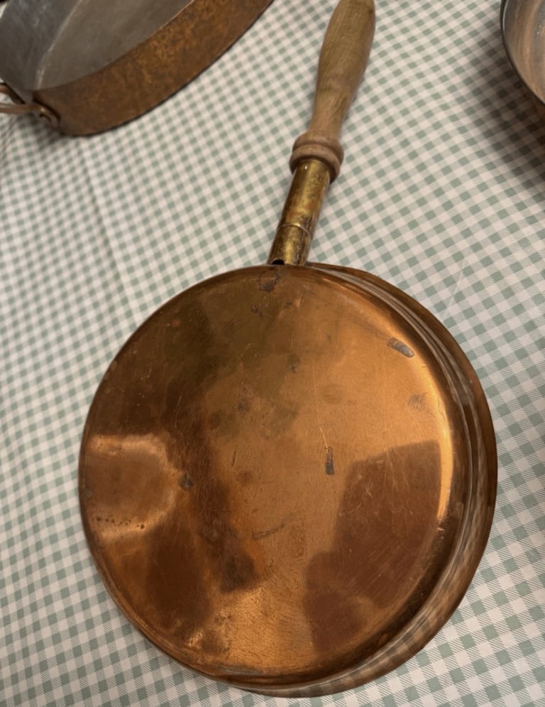 Heavy Vintage copper cooking pots 
