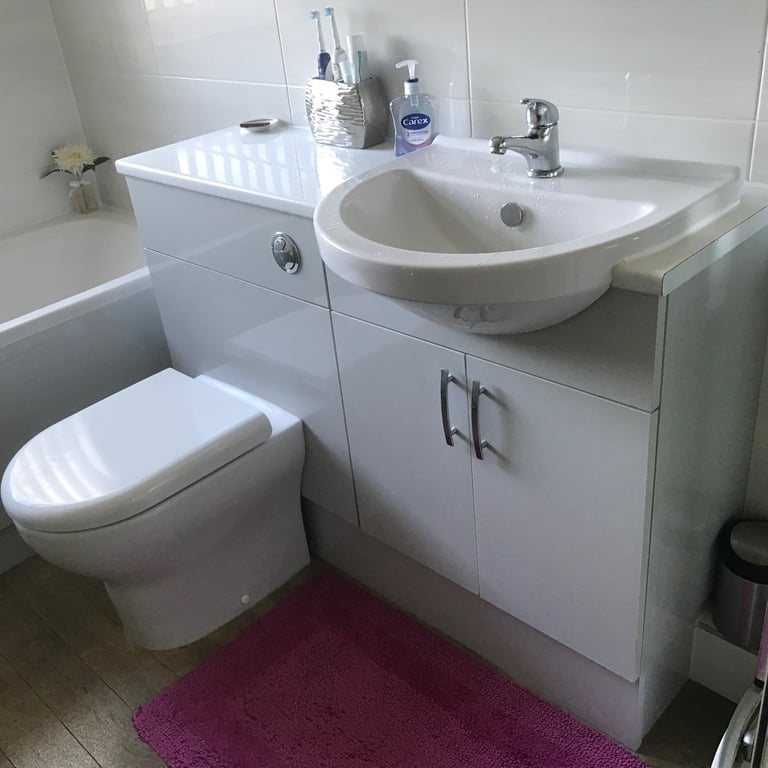 Bathroom cabinets, shower etc.