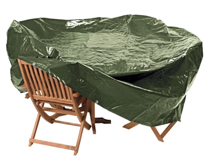 image for Heavy Duty Oval Patio Set Cover