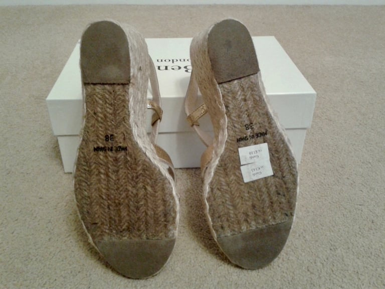 L.K. Bennett Wedge Sandals - Size 38 - Brand New in Box
