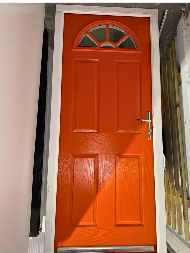 Brand New Orange Composite Door (1)