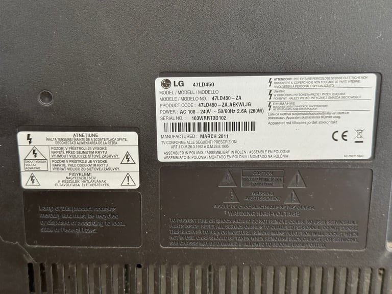 LG tv 47”